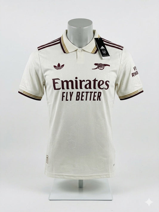 Arsenal 2025/26 Away Jersey – Cream Edition